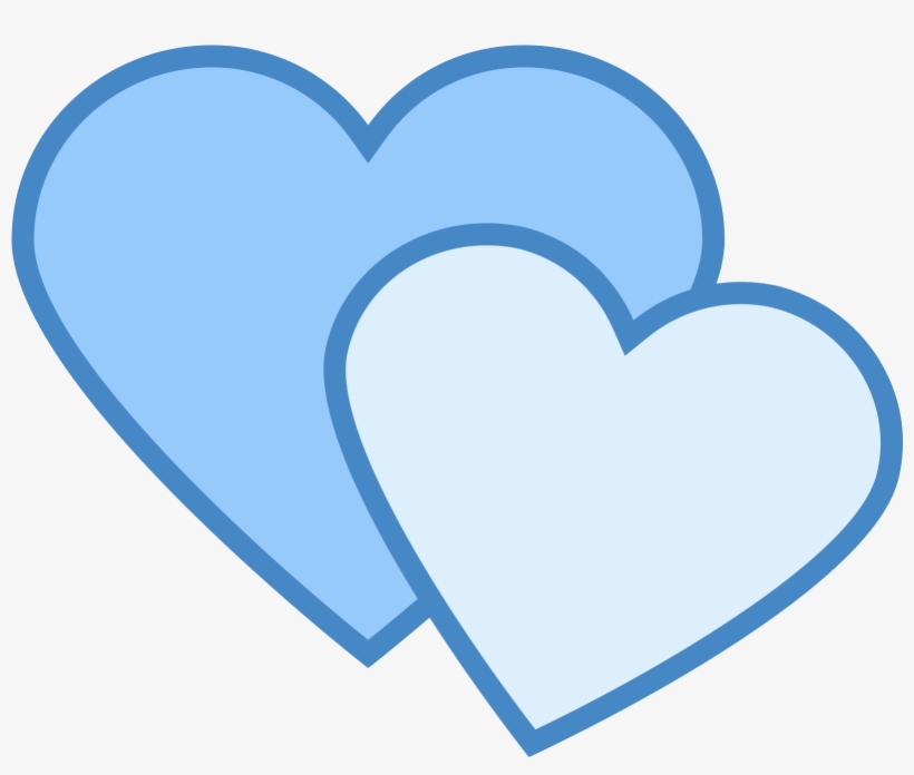 The Icon Shows Two Heart Shapes - Facebook, transparent png #4488476