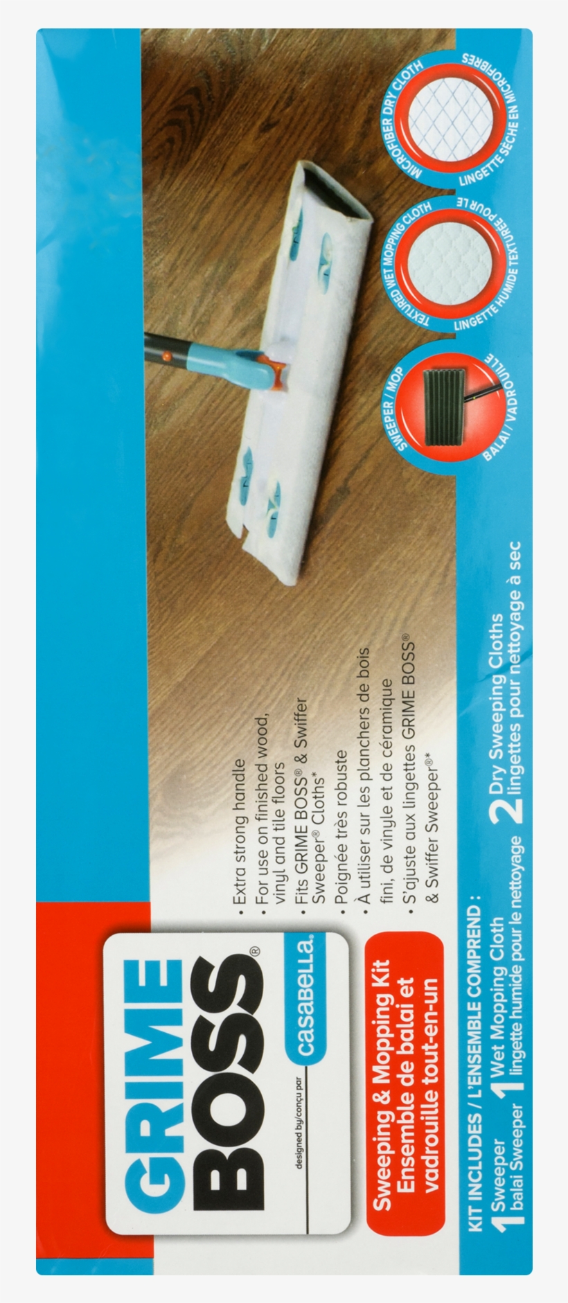 Grime Boss Sweeper Or Mop Kit, 0.5kg, transparent png #4489268