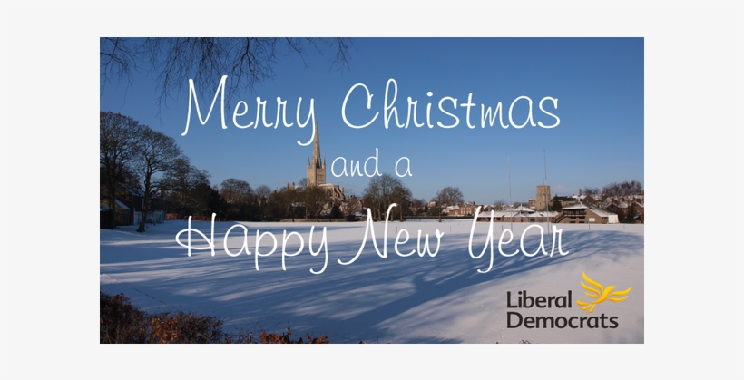 Merry Christmas And A Happy New Year - Liberal Democrats, transparent png #4490856