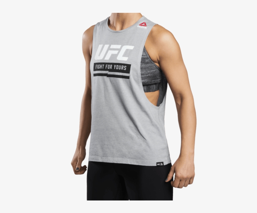 241267102102 Reebok W Ufc Fg Logo Tank Model01 Detail - Reebok, transparent png #4491430