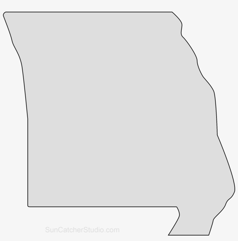 Map Outline, State Outline, Scroll Saw Patterns, Punch - Clip Art, transparent png #4492241