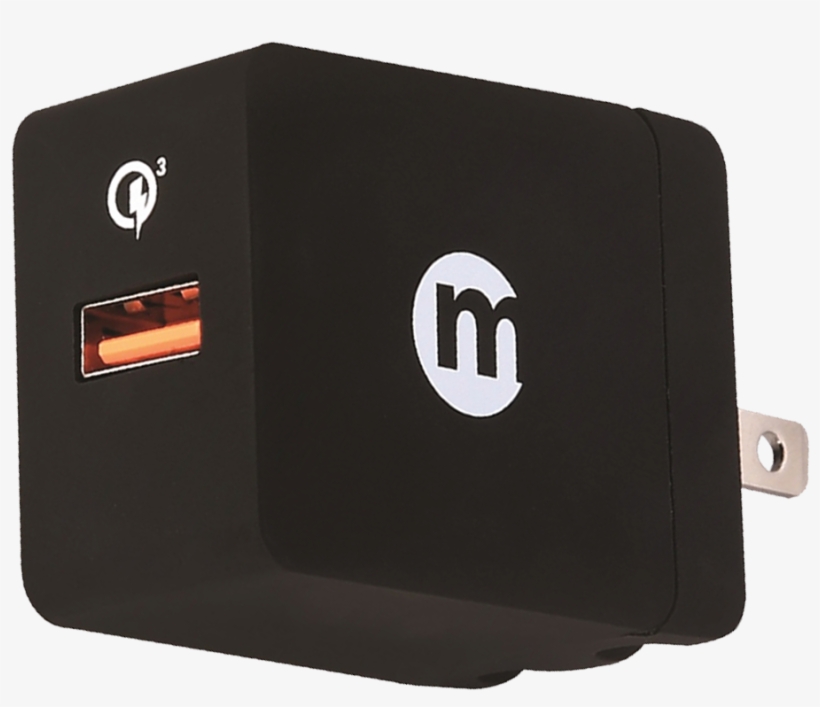 Quick Charge Single Port Home Charger With Micro Usb - Quick Charge, transparent png #4492664