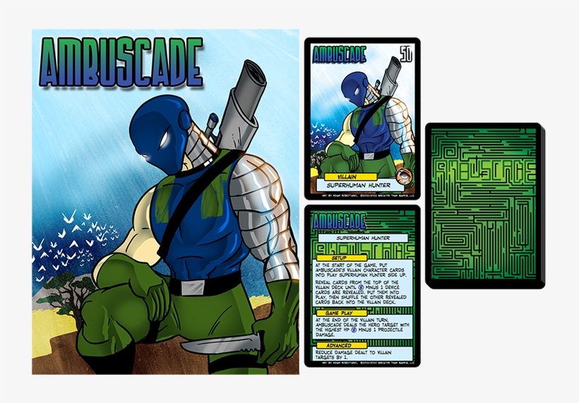 Sentinels Of The Multiverse - Greater Than Games Sentinels Of The Multiverse Ambuscade, transparent png #4493239