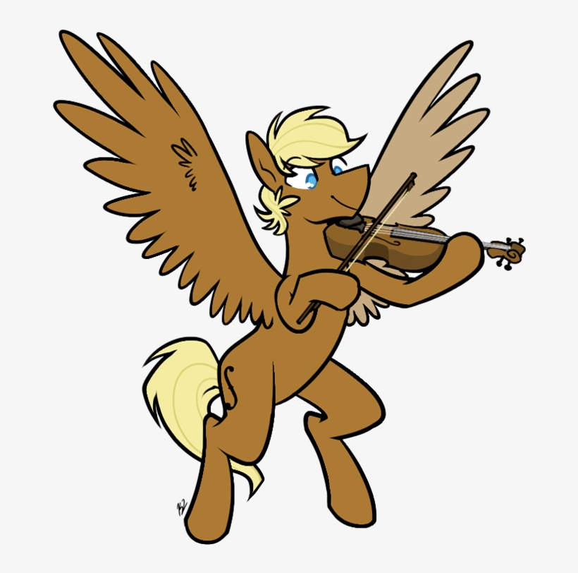 Egophiliac, Bipedal, Commission, Cute, Fiddle, Hoof - Cartoon, transparent png #4496039