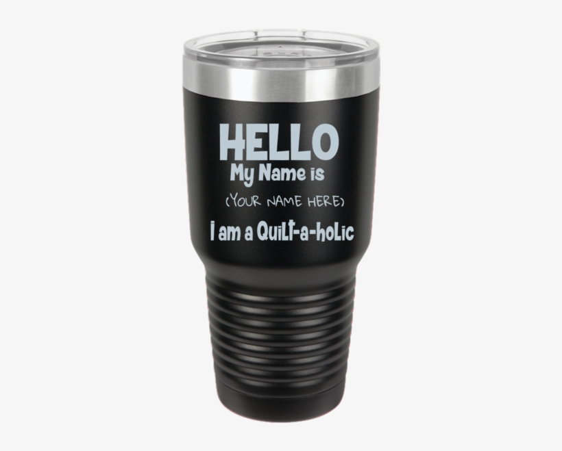 Quiltaholic Personalized 30oz Ringneck Tumbler - Polar Camel Black 30oz, transparent png #4496491