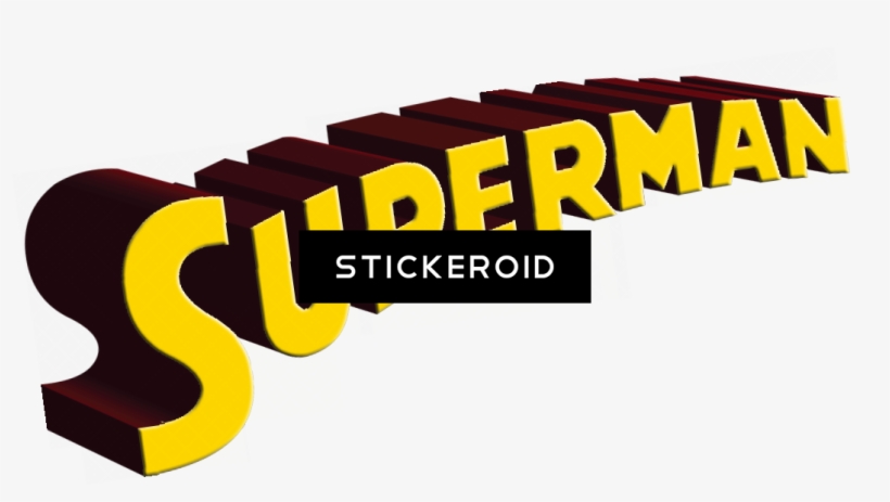 Superman Logo Pic - Superman Letras Vector, transparent png #4496559