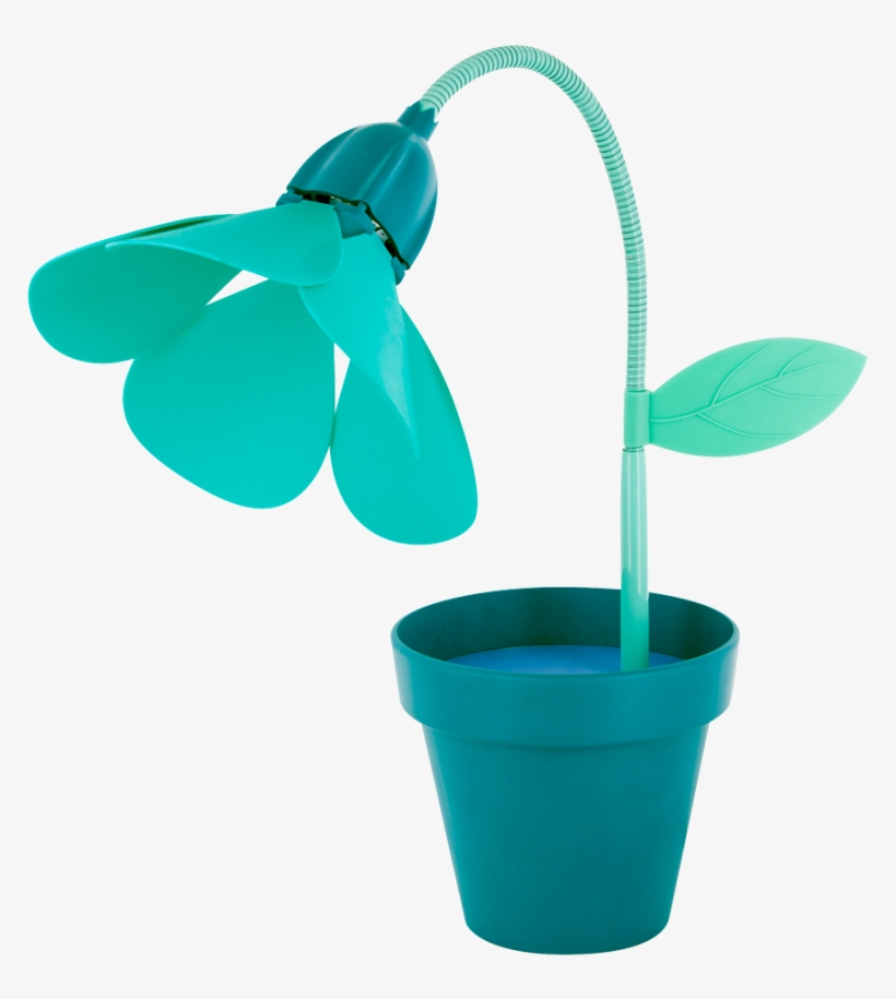 Lampe Led Avec Port Usb Blue - Pylones Lampe Fleur, transparent png #4496696