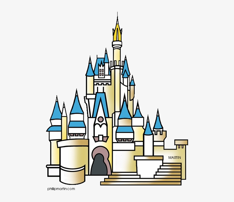 House Clipart Cinderella - Disney Castle Clipart Gif, transparent png #4497333