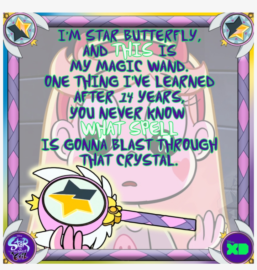 I'm Star Butterfly, And Thls I My Magic Wand One Thing - Male Star Butterfly's Wand, transparent png #4497832