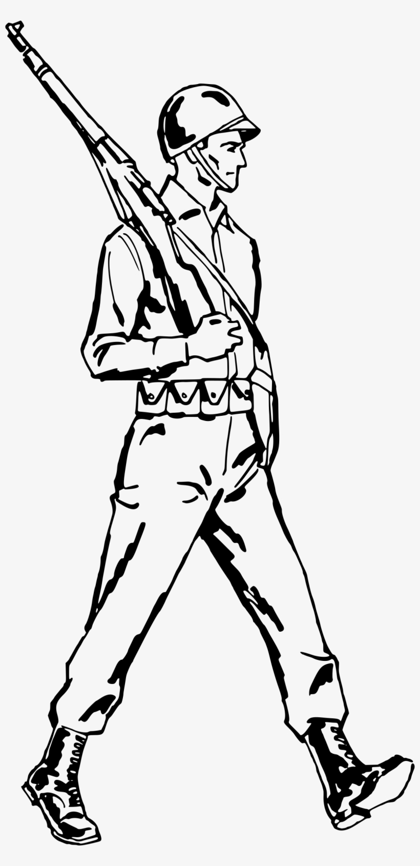 This Free Icons Png Design Of Soldier Marching, transparent png #4499599