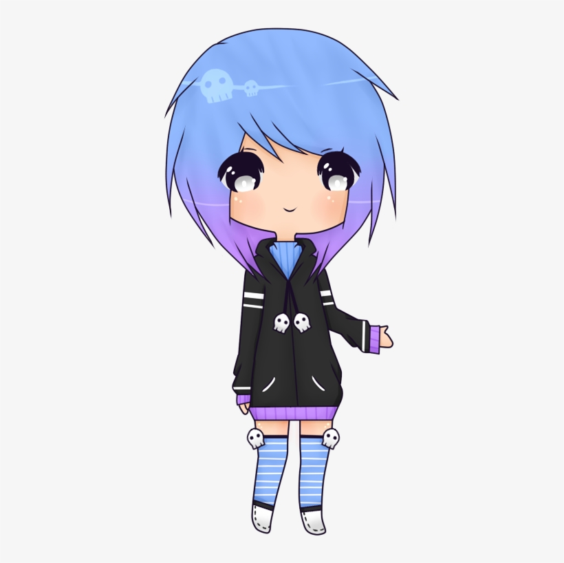 Drawings Pastel Goth Friend Anime Png Drawings Pastel - Pastel Goth Minecraft Skin Girl, transparent png #450068