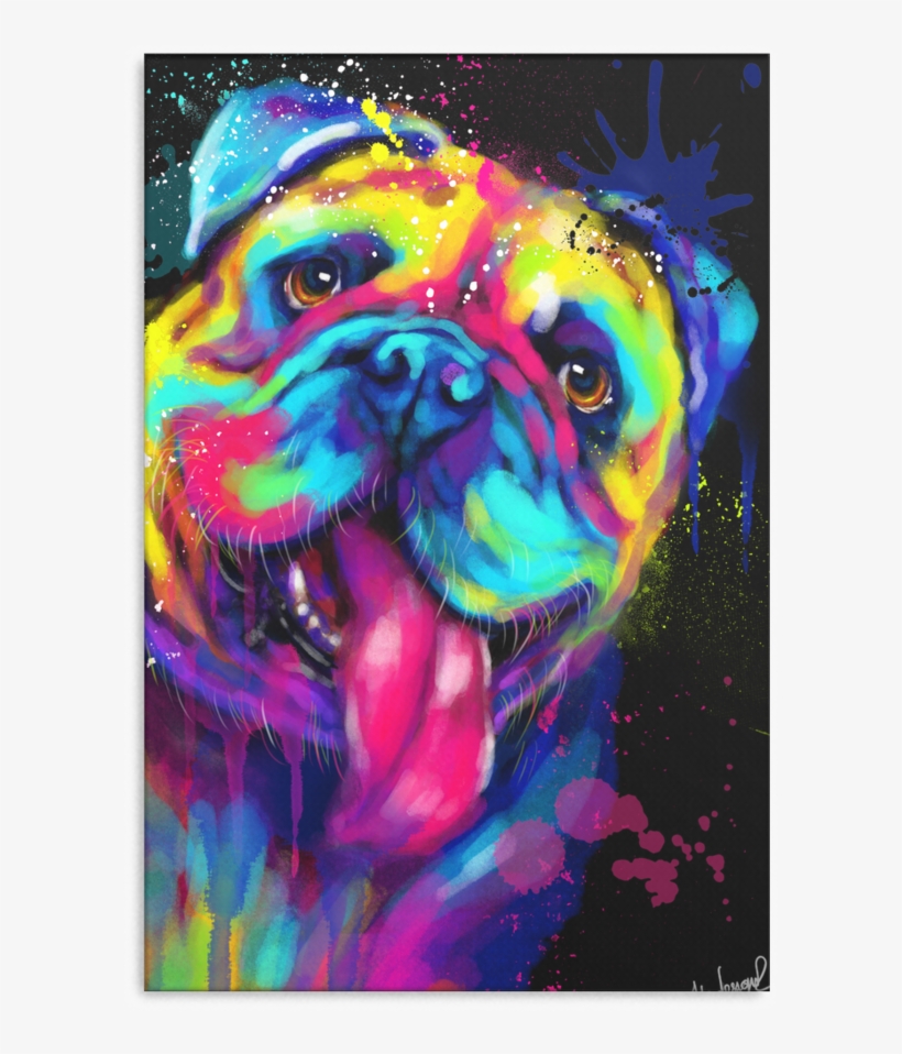 Bulldog Canvas Wrap 2402ph - Pug, transparent png #450258
