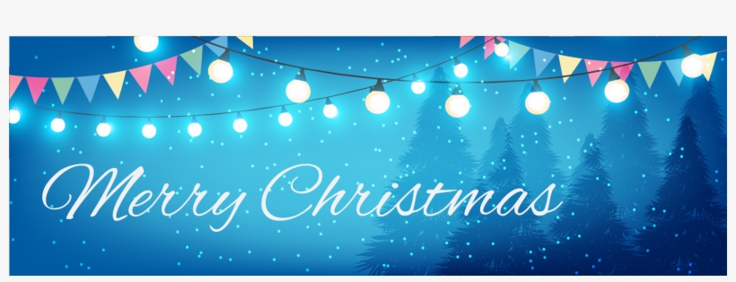 Christmas Banner - Christmas Banner Blue Png, transparent png #450419