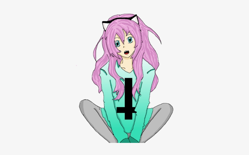 Pastel Goth Girl - Cartoon, transparent png #450444