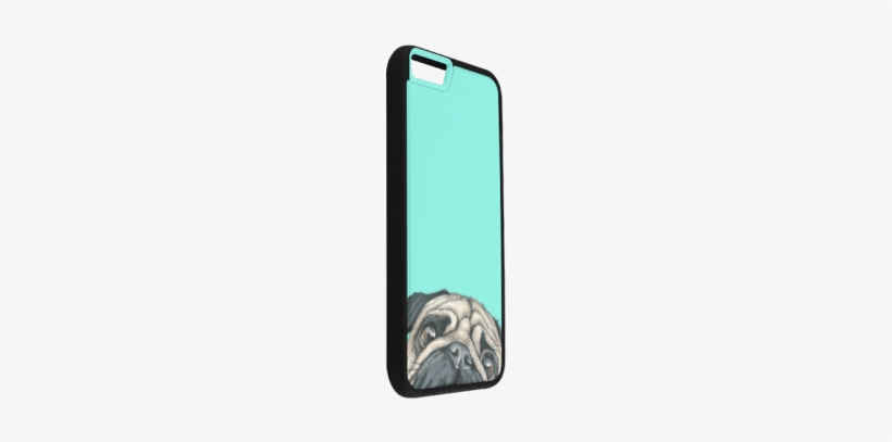 Funny Pug Dog Face Rubber Case For Iphone 6/6s - Mobile Phone Case, transparent png #450644