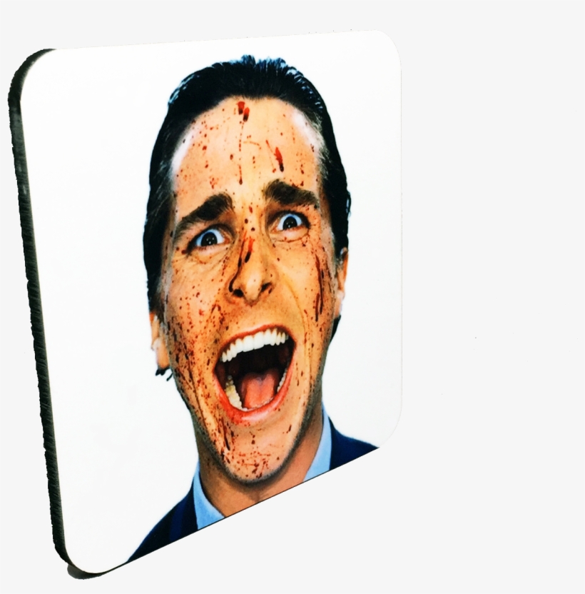 American Psycho Patrick Bateman Drink Coaster - Neoliberalism, transparent png #450904