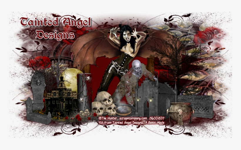 Tainted Angel Designs N Tessa's Tainted Tags - Illustration, transparent png #451011