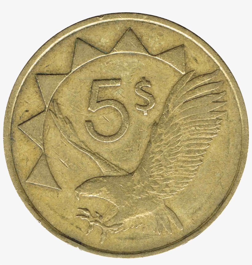 Namibia Dollar 5dollar Coin2 - 1895 Coin, transparent png #451368