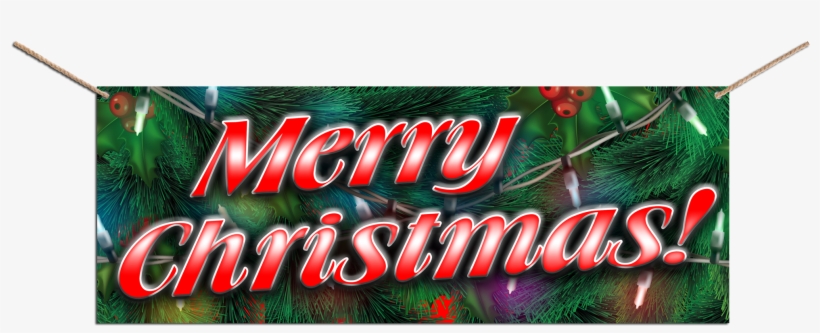 Merry Christmas 2 13 Oz Heavy Duty Vinyl Banner With, transparent png #451469