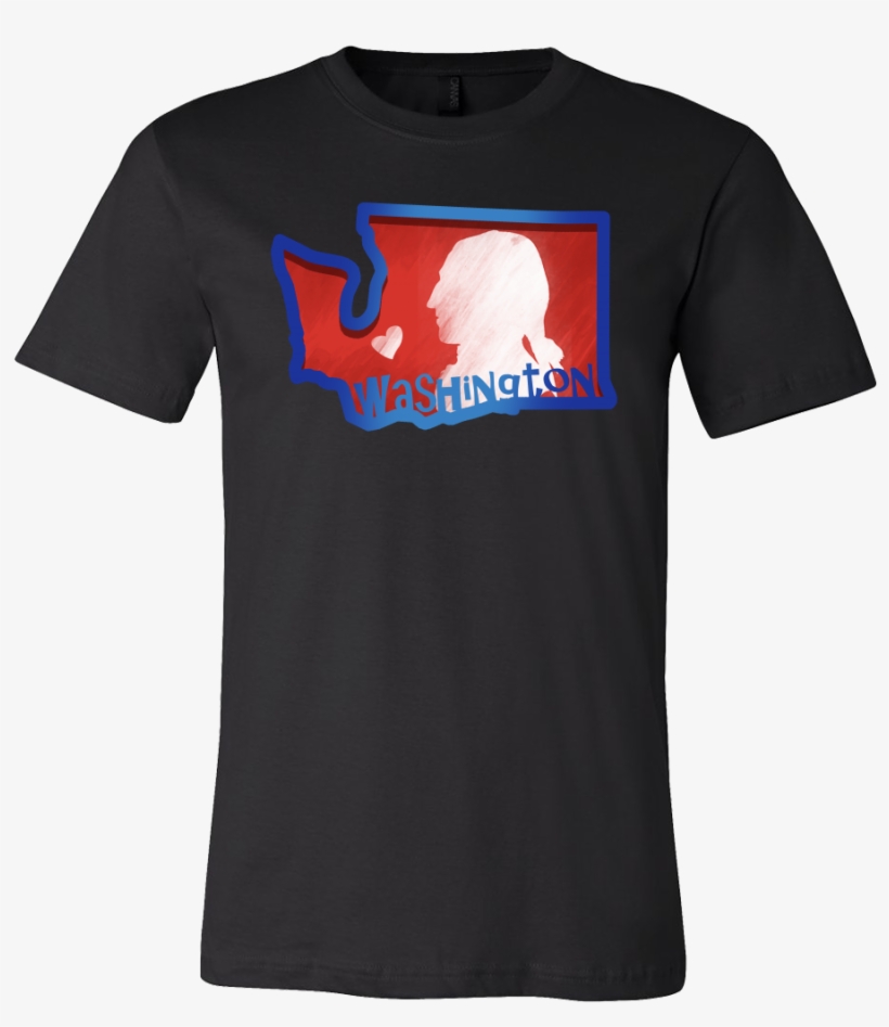 Love Washington State Flag Map Outline Souvenir Gift - Bulgaria Map T Shirt, transparent png #451521