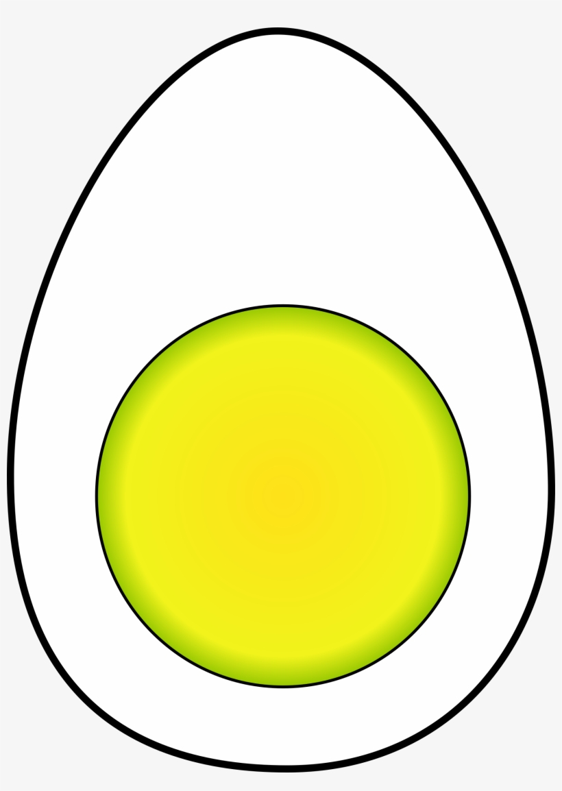 Clip Arts Related To - Hard Boil Egg Cut In Half, transparent png #451569
