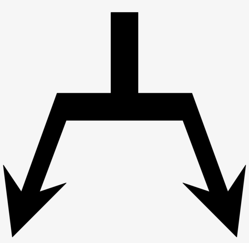 Download Diagonal Arrow Clip Art Split Arrow Free Transparent Png Download Pngkey