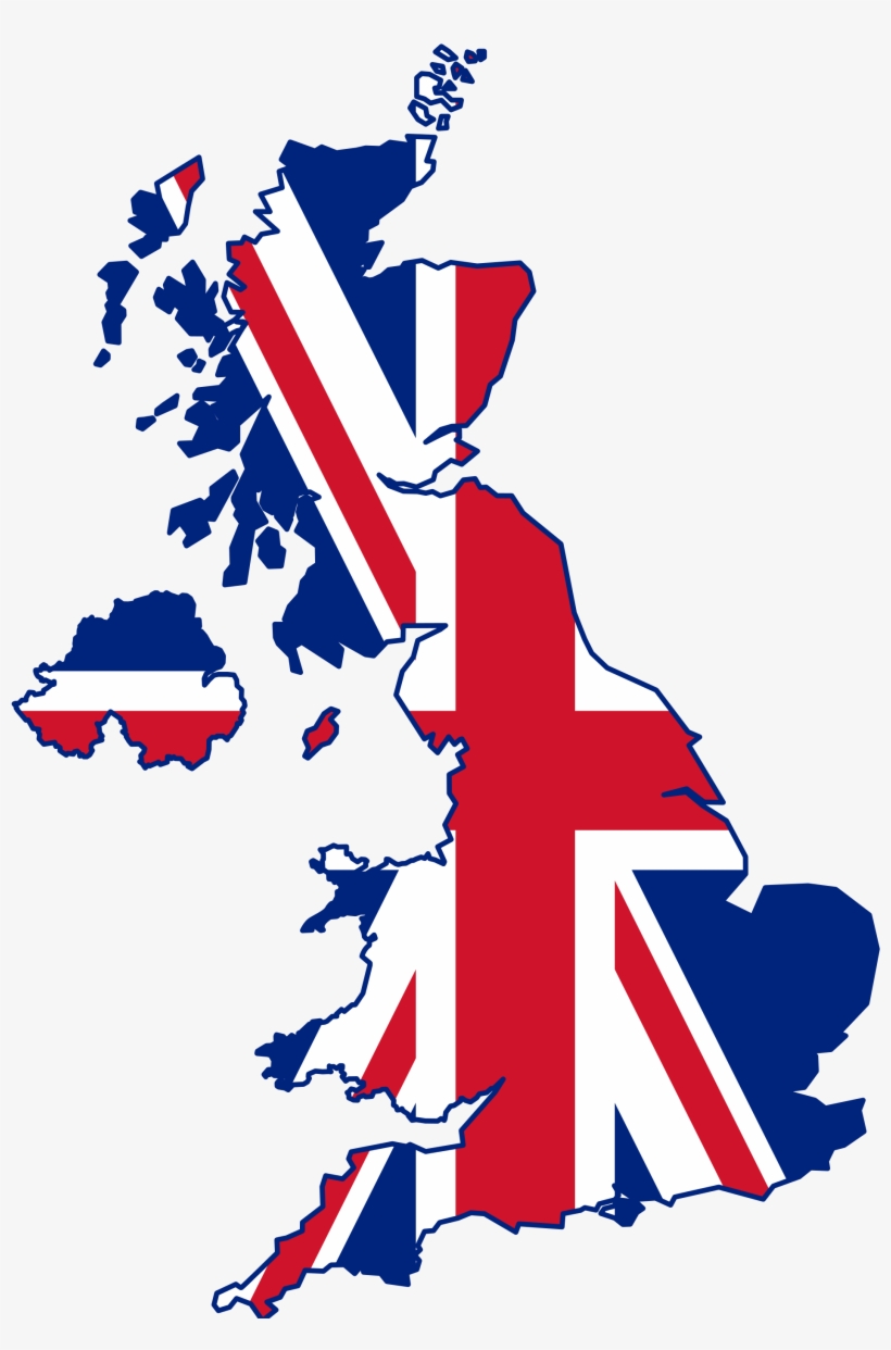 English Language Speaking Classes In Mumbai - United Kingdom Flag Map, transparent png #451757