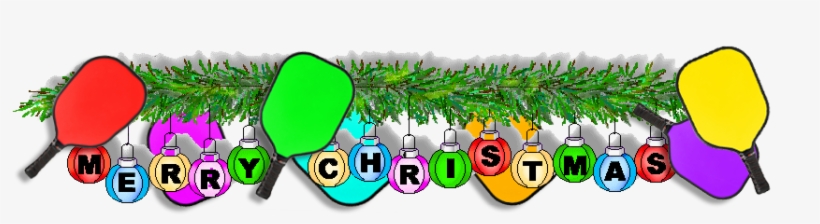 Pickleball Christmas Banner, transparent png #451787