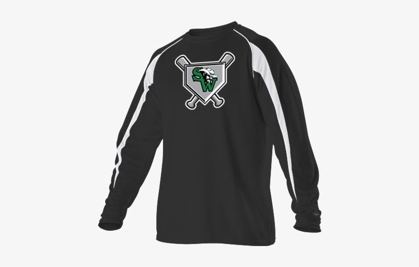 Gameday Long Sleeve Shirts W/ Homeplate Logo - Long-sleeved T-shirt, transparent png #451900