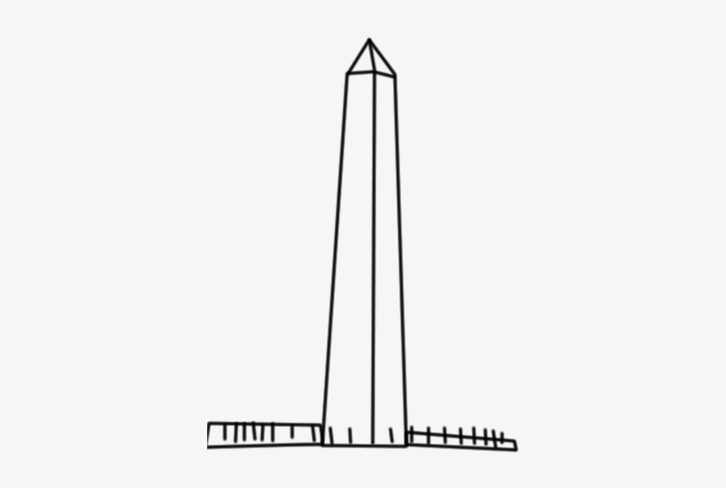 Collection Of Monument High Quality Free - Drawing Of Washington Monument, transparent png #451921