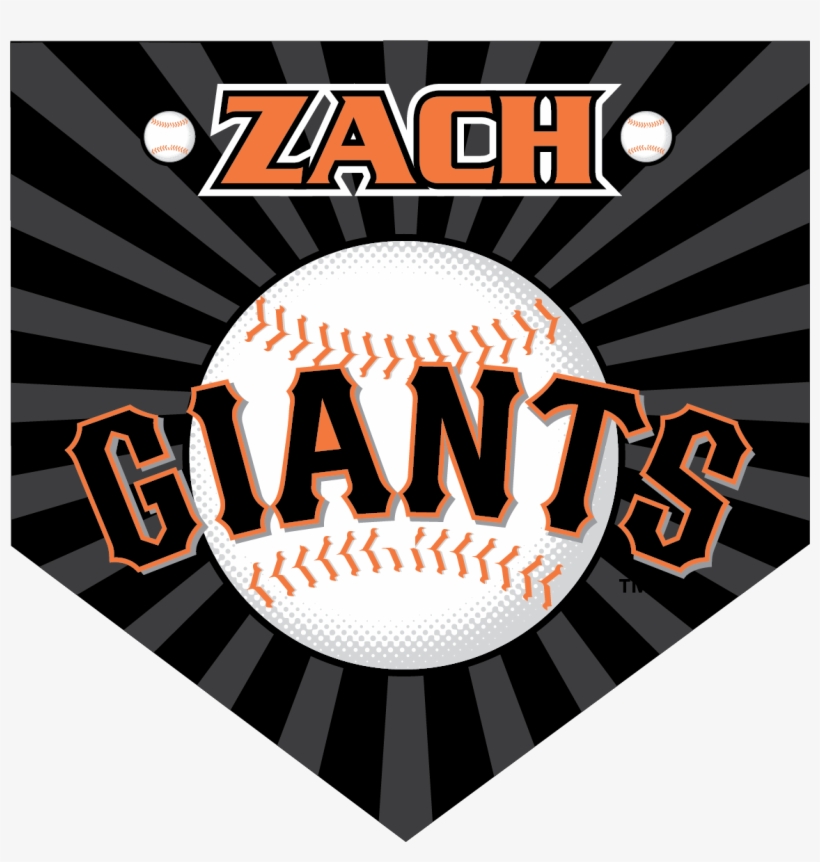 Giants Custom Home Plate Banner - San Francisco Giants, transparent png #452004