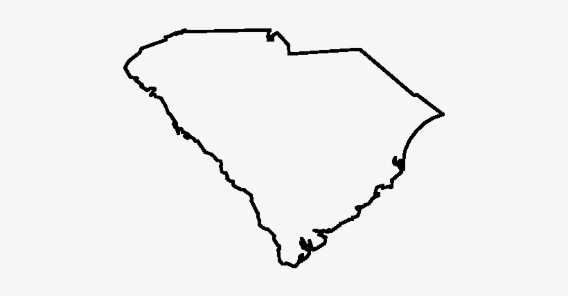 Best Photos Of South Carolina Silhouette - Outline Of South Carolina, transparent png #452153