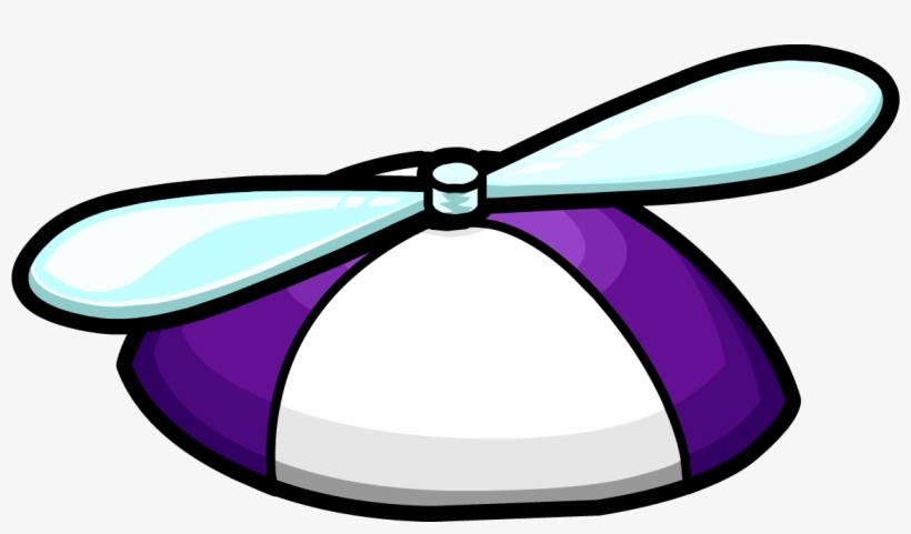 Cap Clipart Purple Hat - Gorro De Club Penguin, transparent png #452407