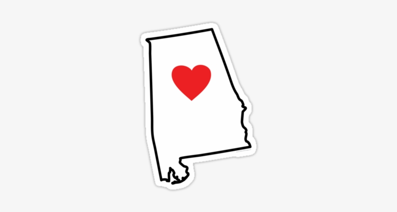 I Love Alabama State Outline - Love Alabama Throw Blanket, transparent png #452618