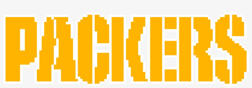 Pixelated Packers Wordart - Green Bay Packers, transparent png #452964