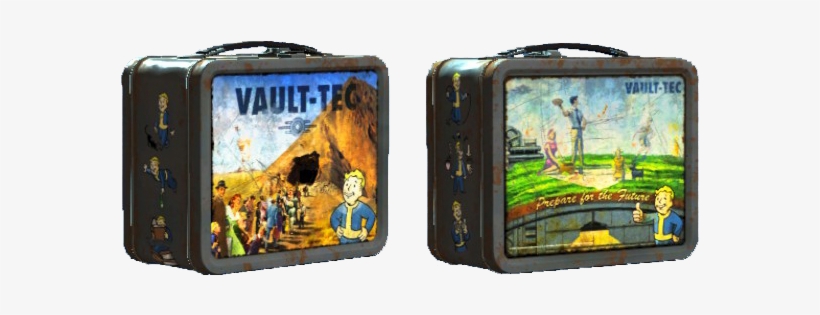 Vault-tec Lunchbox - Fallout Shelter Pre-nuclear Tin Tote Prop Replica, transparent png #453686