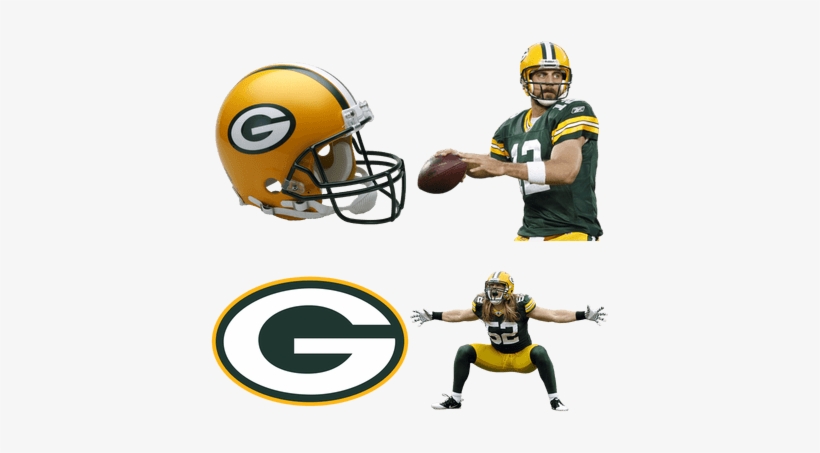 Green Bay Packers - Riddell Green Bay Packers Helmet, transparent png #453760