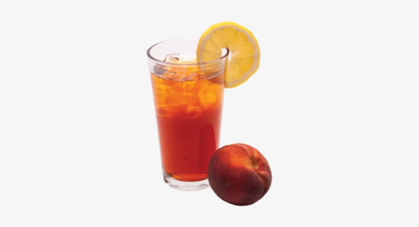 Peachicedtea Glasswithpeach Web - Tea, transparent png #453880