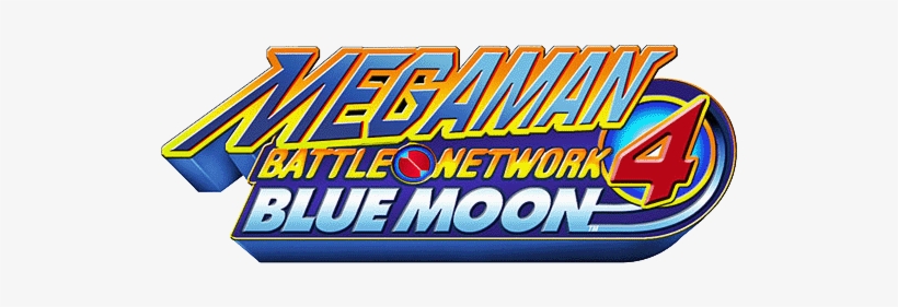 Mega Man Battle Network 4 Blue Moon Logo - Mega Man Battle Network, transparent png #453947
