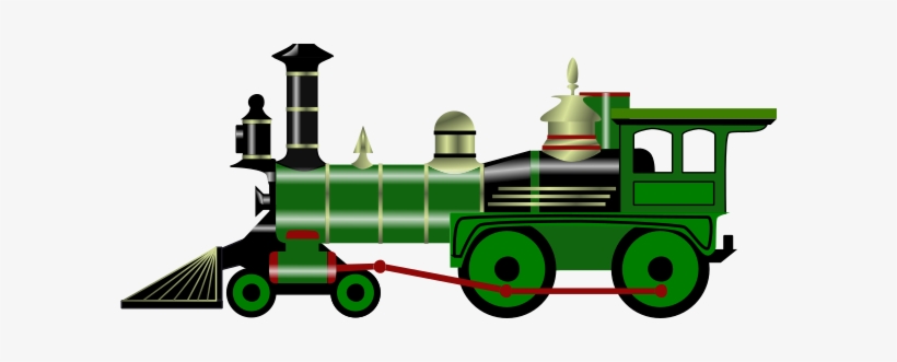This Free Clipart Png Design Of Green Steam Train Clipart, transparent png #454019