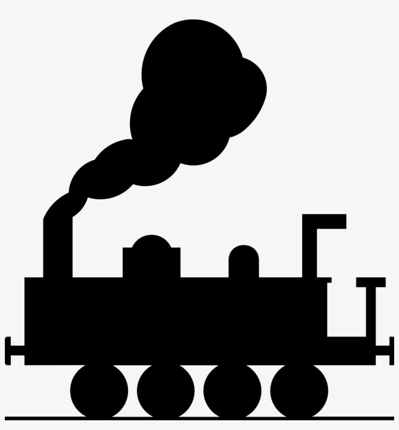 Train Station Clipart Black And White - Train Clip Art, transparent png #454148