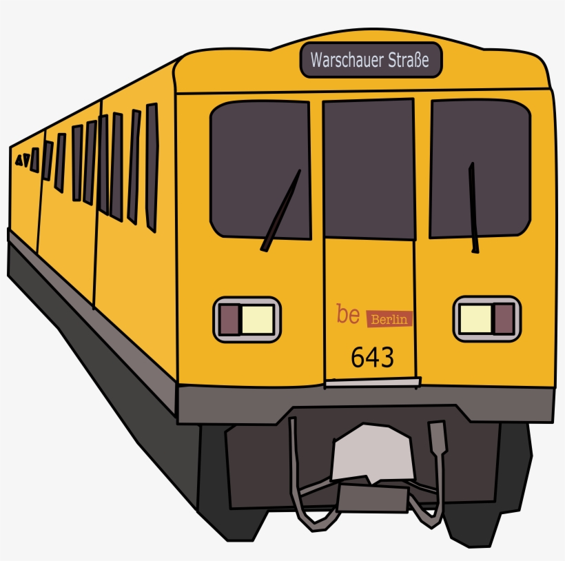 Train Clipart Yellow - S Bahn Berlin Clipart, transparent png #454587
