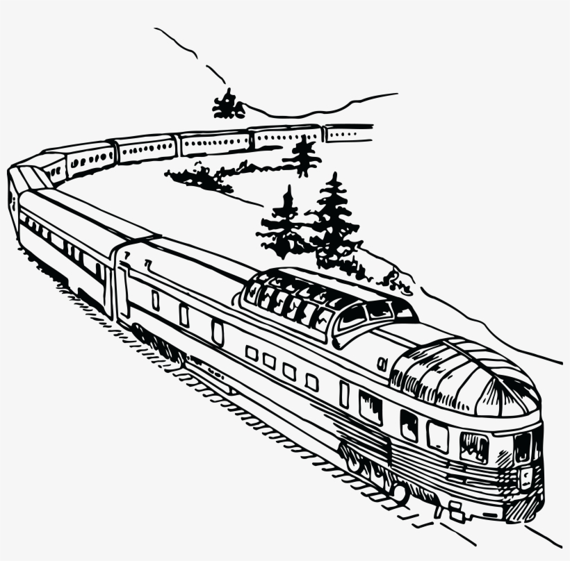 Free Clipart Of A Train - Train Png Drawing, transparent png #454735