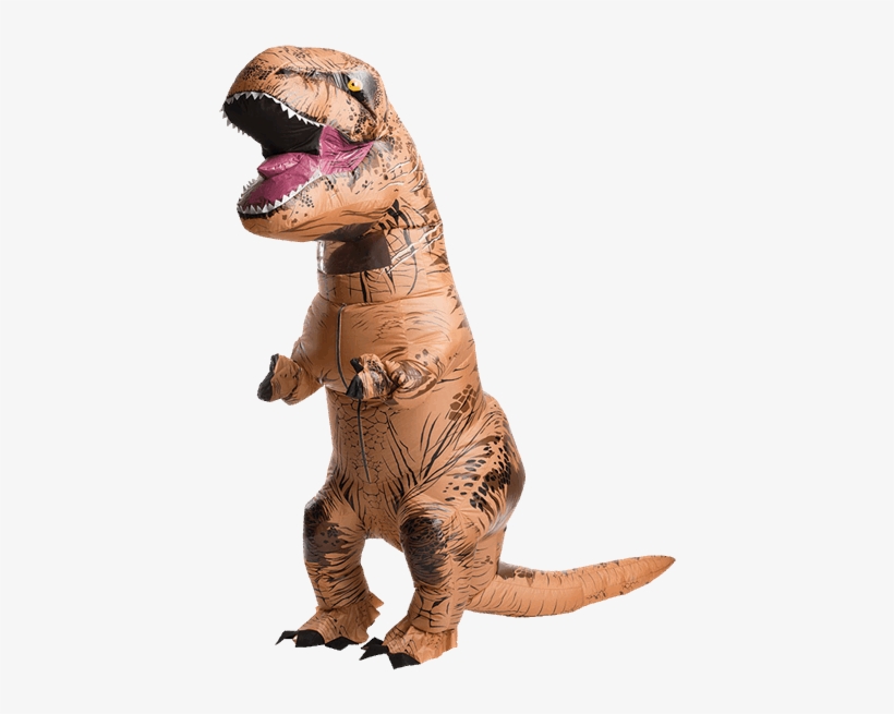 Jurassic World T-rex Adult Costume - Jurassic World Park Adult Inflatable T-rex Dinosaur, transparent png #454756