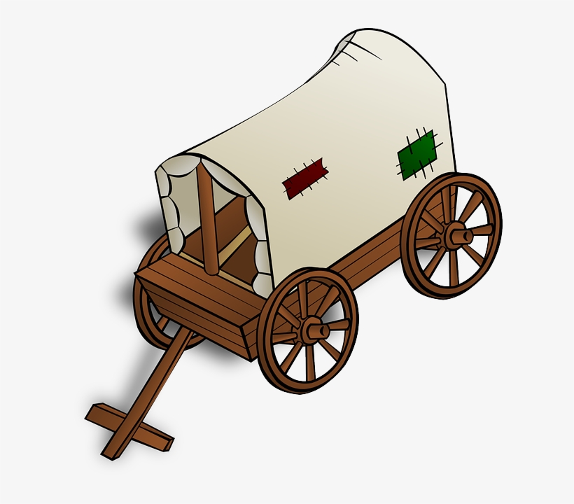 Train Clipart Old School - Caravan Clipart, transparent png #455018