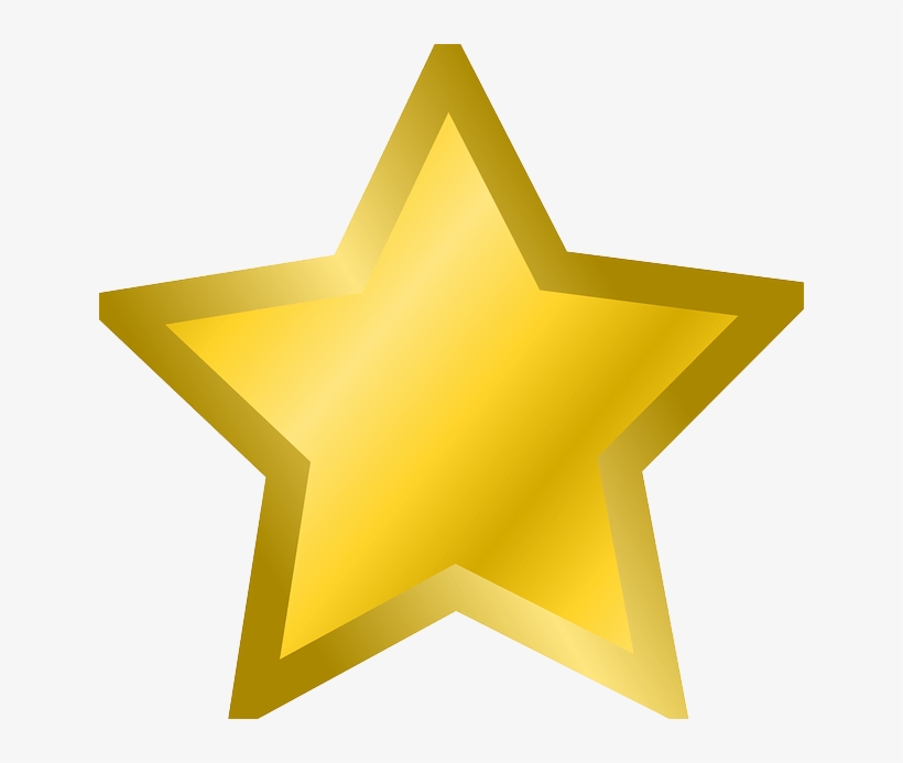 3d Star Clipart At Getdrawings - Golden Star Clipart, transparent png #455066