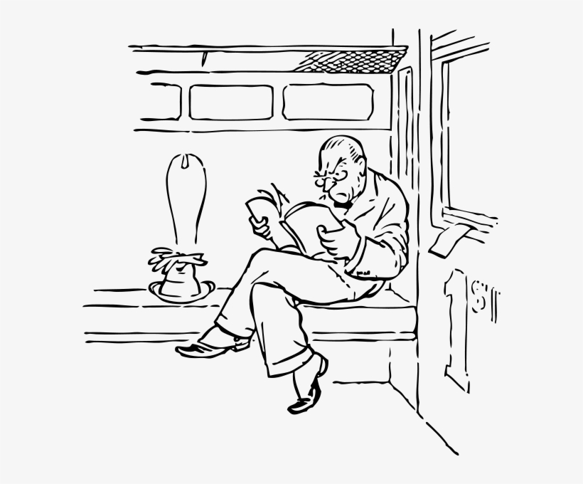 Irritated Man On A Train Clipart Png, transparent png #455164