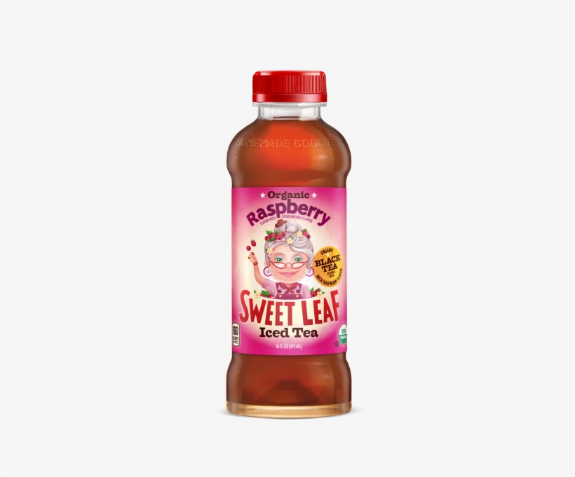 Sweet Leaf Organic Raspberry Iced Tea 16 Oz Plastic - Sweet Leaf Organic Iced Tea, transparent png #455198