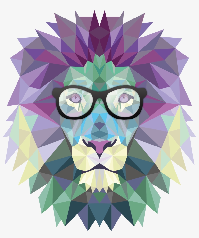 Lion Icon - Fondos De Pantalla Geometricos, transparent png #455296