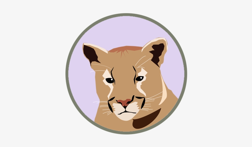 Mtn Lion Icon - Cartoon, transparent png #455529